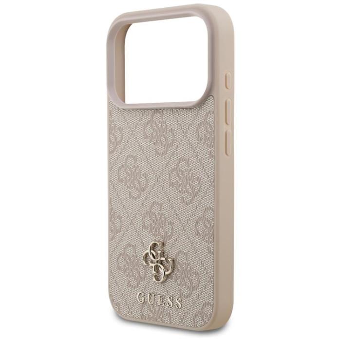 Guess - Guess iPhone 17 Pro Mobilskal MagSafe 4G Small Classic Logo - Rosa