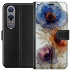 iSecrets - Pl&aring;nboksfodral till OnePlus Nord CE4 Lite med Silkesblommor