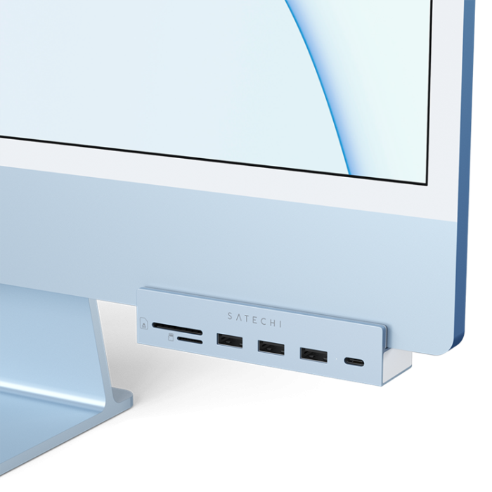Satechi - Satechi USB-C Clamp Hub För iMac 24-tum (2021) - Blå