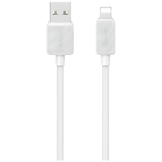 USAMS - Usams USB-A Till Lightning Kabel 1m KY Series - Vit