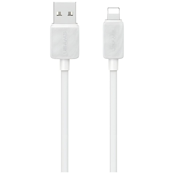 USAMS - Usams USB-A Till Lightning Kabel 1m KY Series - Vit