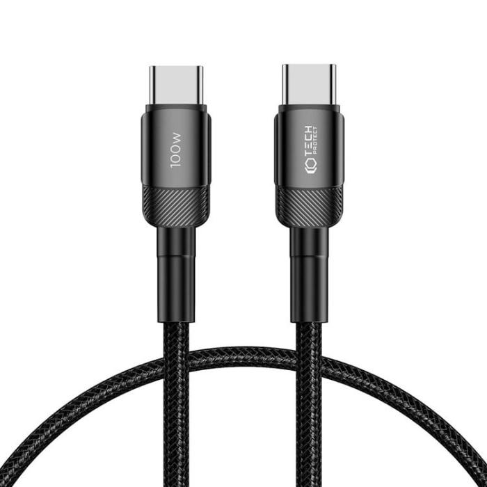 UTGATT - Tech-Protect USB-C till USB-C kabel Ultraboost Evo 0.5m - Svart