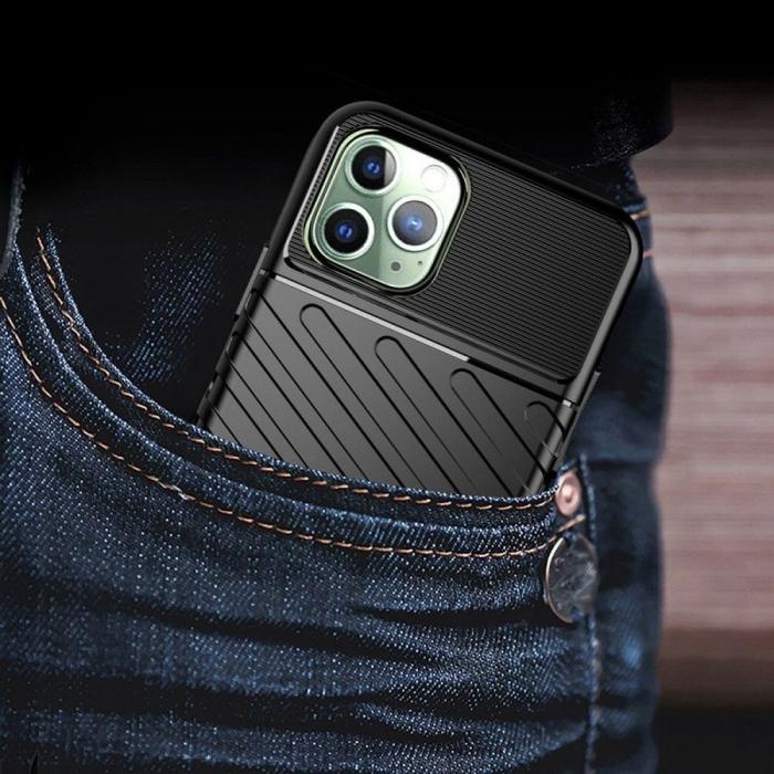Forcell - Forcell iPhone 14 Pro Skal Thunder Mjukplast Svart