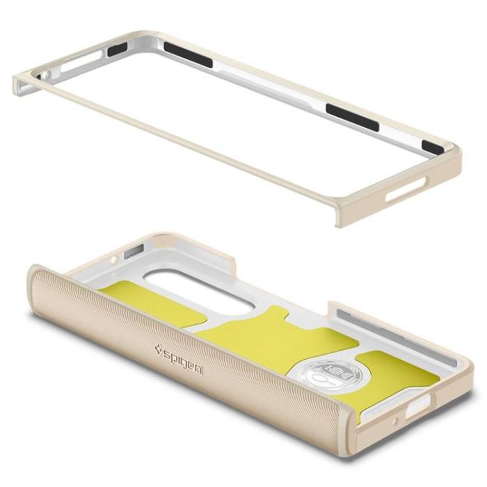 UTGATT - Spigen Galaxy Z Fold 4 Mobilskal Slim Armor Pro - Ivory
