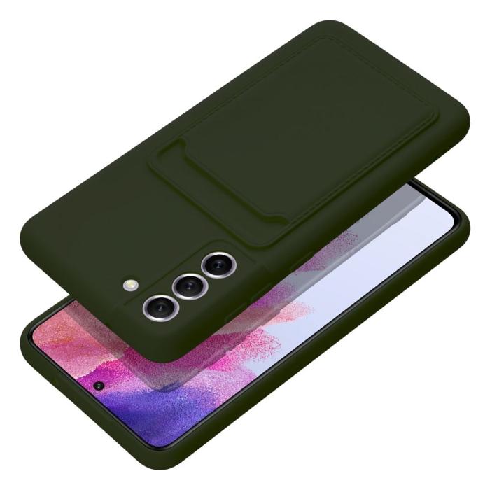 UTGATT1 - Galaxy S21 FE Skal Forcell Korthållare Mjukplast - Grön