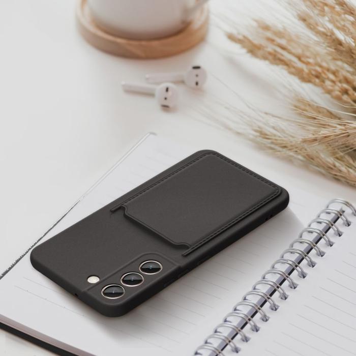 Forcell - Galaxy S21 FE Skal Forcell Korthållare Mjukplast - Svart