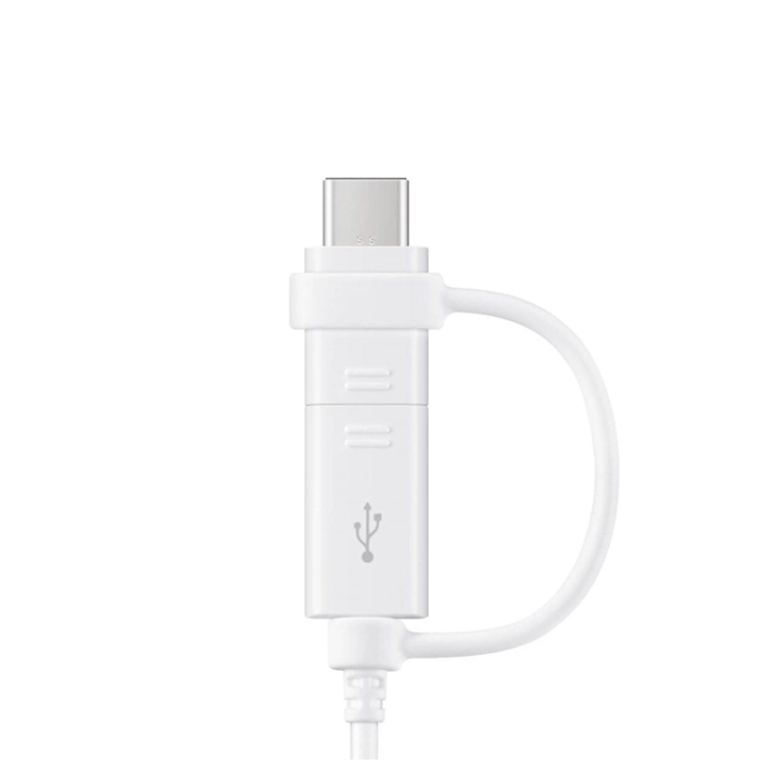 Samsung - Samsung USB-A/Micro-USB Till USB-C Kabel 1.5m Combo - Vit