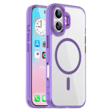 A-One Brand - iPhone 17 Mobilskal MagSafe TPU+PC Transparent - Lila
