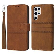 OEM - Samsung Galaxy S26 Ultra Fodral Konstl&auml;der Skin-Touch - Brun