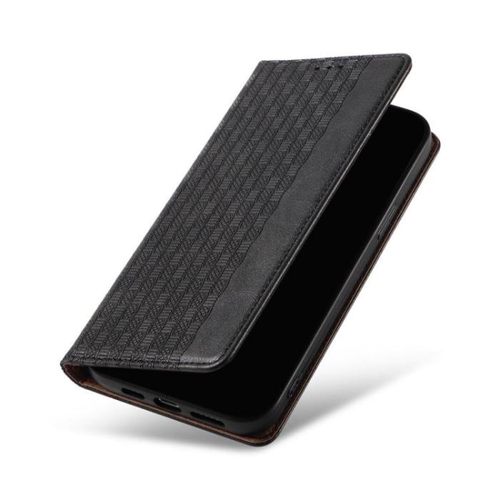 OEM - iPhone 13 mini Plånboksfodral Magnet Strap - Svart