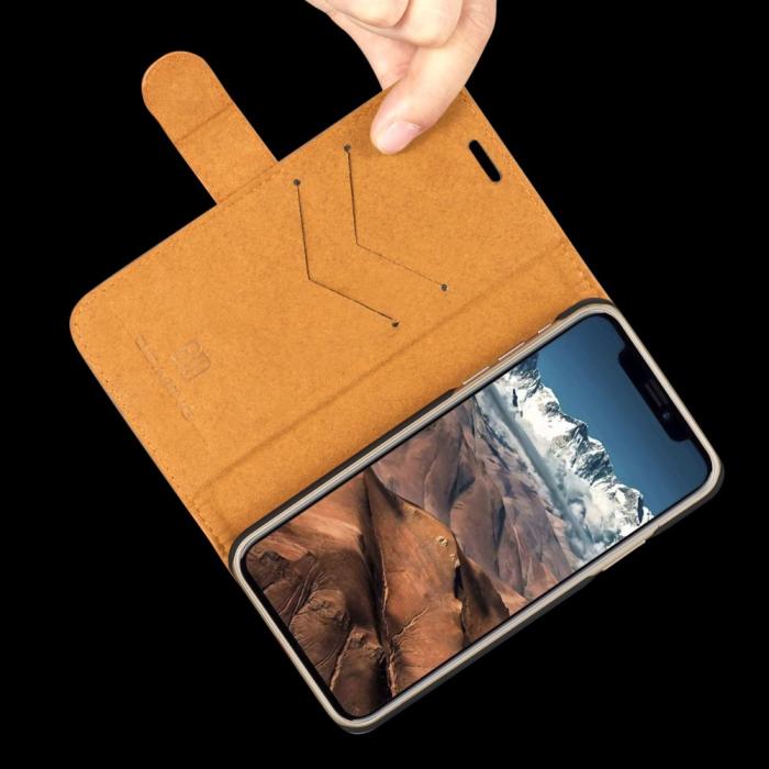 UTGATT1 - DG.MING Detachable Plånboksfodral till iPhone XS / X - Brun