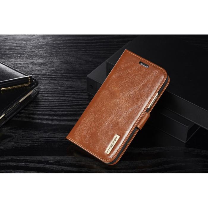 UTGATT1 - DG.MING Detachable Plånboksfodral till iPhone XS / X - Brun