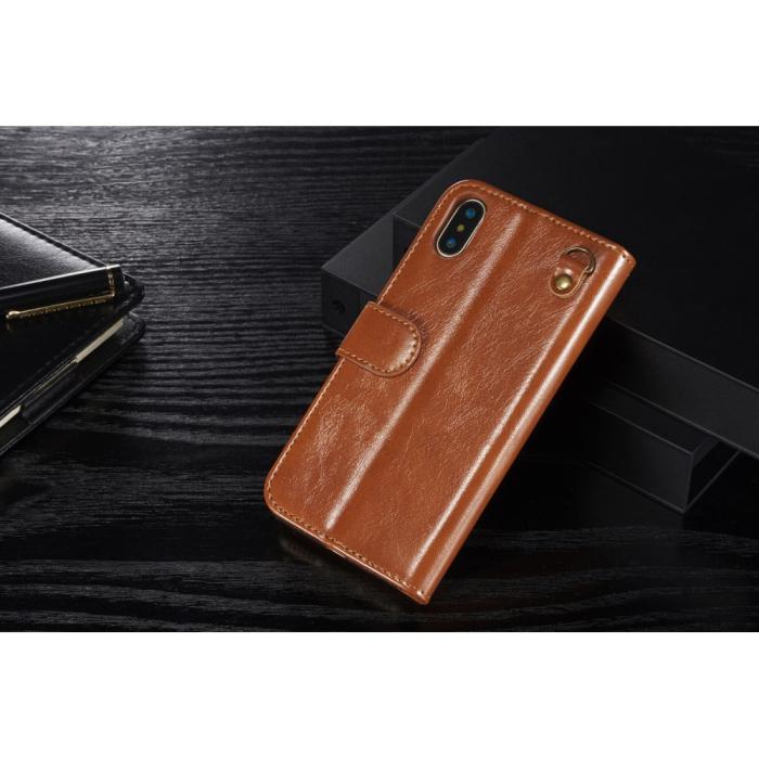 UTGATT1 - DG.MING Detachable Plånboksfodral till iPhone XS / X - Brun
