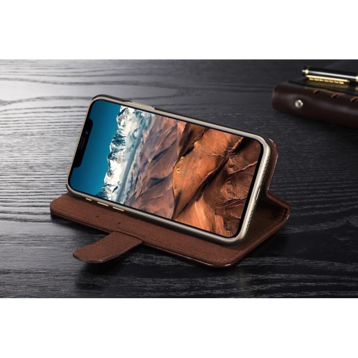 UTGATT1 - DG.MING Detachable Plånboksfodral till iPhone XS / X - Coffee