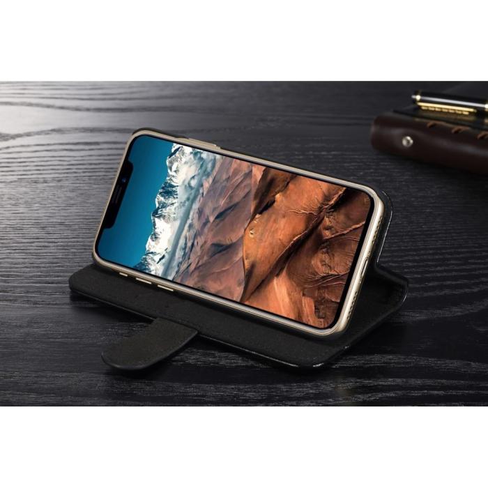 UTGATT5 - DG.MING Detachable Plånboksfodral till iPhone XS / X - Svart
