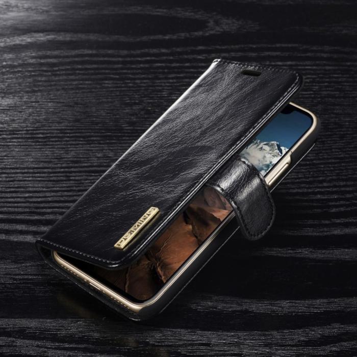 UTGATT5 - DG.MING Detachable Plånboksfodral till iPhone XS / X - Svart