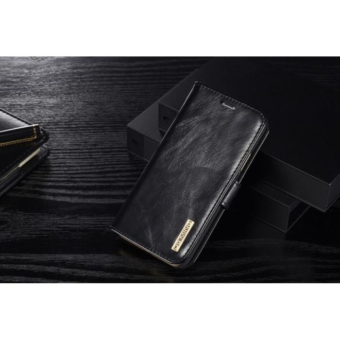 UTGATT5 - DG.MING Detachable Plånboksfodral till iPhone XS / X - Svart