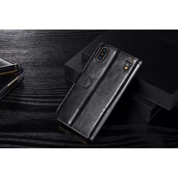 UTGATT5 - DG.MING Detachable Plånboksfodral till iPhone XS / X - Svart