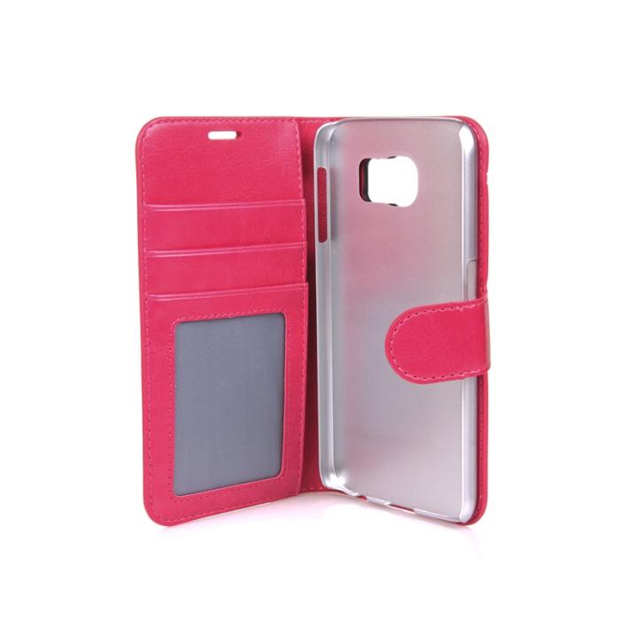UTGATT1 - GEAR Plånboksfodral till Samsung Galaxy S6 - Rosa