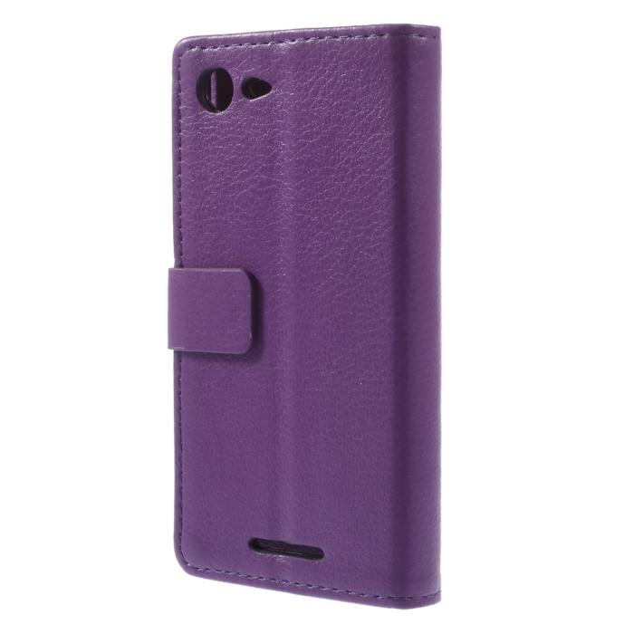 OEM - Lychee Plånboksfodral till Sony Xperia E3 - Lila