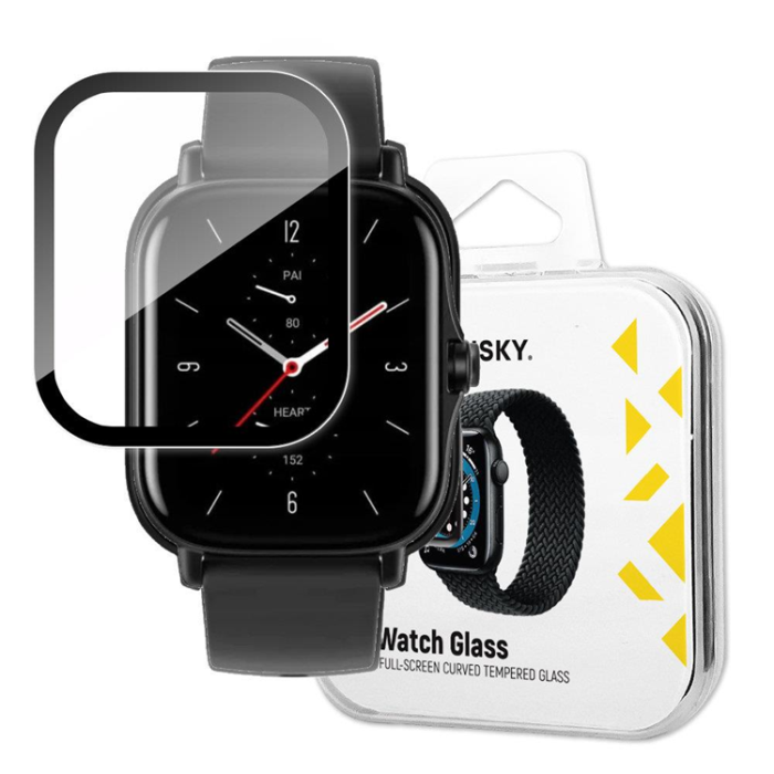 UTGATT5 - Wozinsky Xiaomi Amazfit GTS 2 Härdat Glas Hybrid - Svart