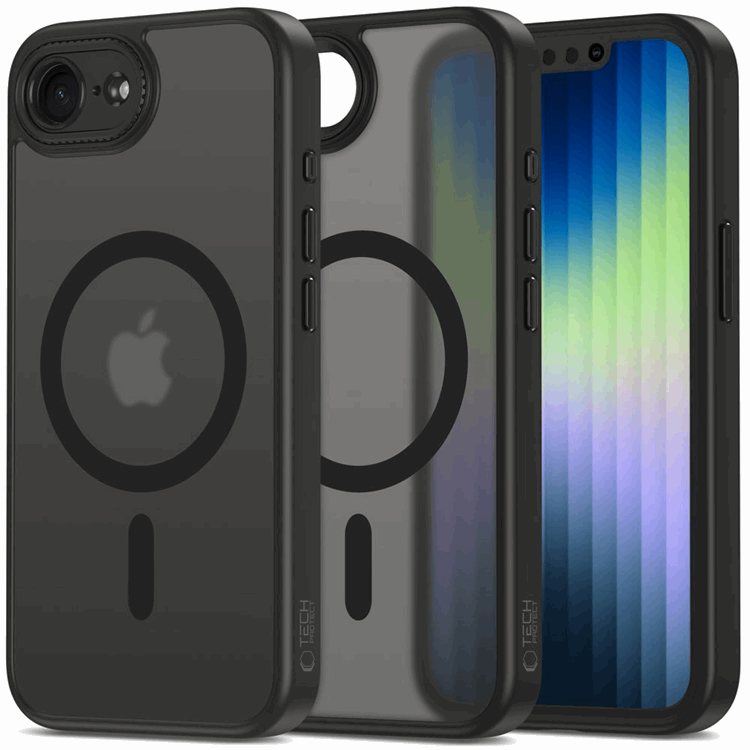 Tech-Protect iPhone 16e Mobilskal Magsafe Magcam - Matt Svart | 2353 | AlltMobil