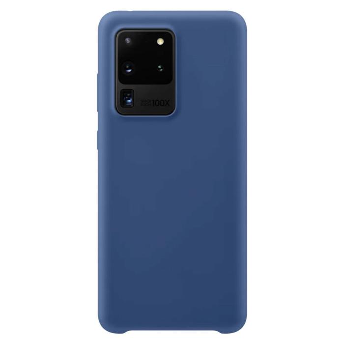 UTGATT1 - Silicone case skal Galaxy S20 Ultra - Mörk Blå