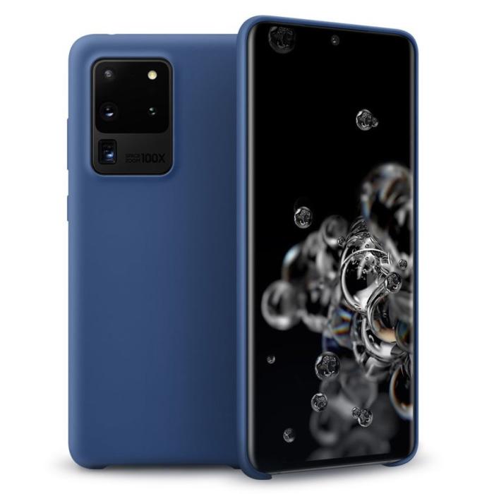 UTGATT1 - Silicone case skal Galaxy S20 Ultra - Mörk Blå