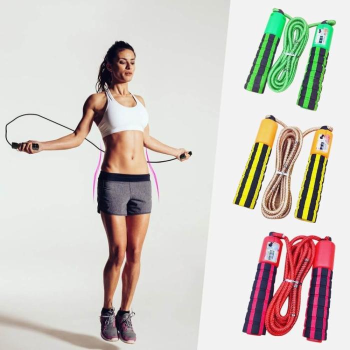 UTGATT5 - Skipping rope med a jump counter fitness crossfit Röd