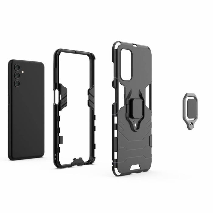 A-One Brand - Kickstand Skal till Samsung Galaxy A13 4G - Svart