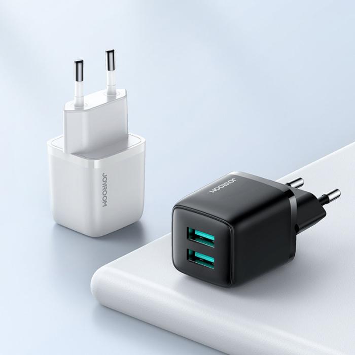 UTGATT1 - Joyroom 2x USB Väggladdare 12 W - Vit