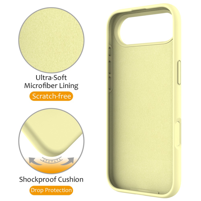 A-One Brand - iPhone Air Mobiskal MagSafe Kickstand PC + Silikon - Gul