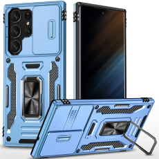 A-One Brand - Galaxy S25 Ultra Mobilskal Kickstand Slide - Babyblå