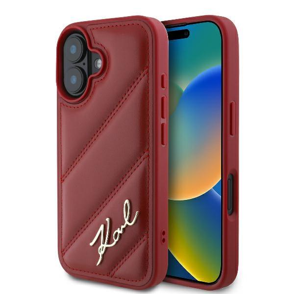 Karl Lagerfeld Mobilskal till iPhone 16 MagSafe Quilted Signature