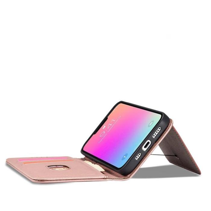 OEM - iPhone 13 Pro Max Plånboksfodral Magnet Stand - Rosa
