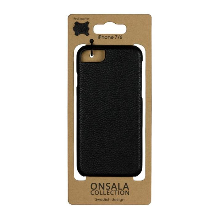 GEAR - Onsala Collection mobilskal till iPhone 6/7/8/SE 2020 - Skinn Svart