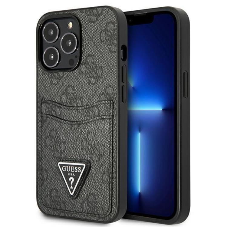 Guess iPhone 13 Pro Skal Korthållare Triangle Logo - Svart | 2353 | AlltMobil