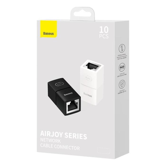 BASEUS - Baseus AirJoy Ethernet RJ45 Kabel kontakt 10 Pcs - Svart