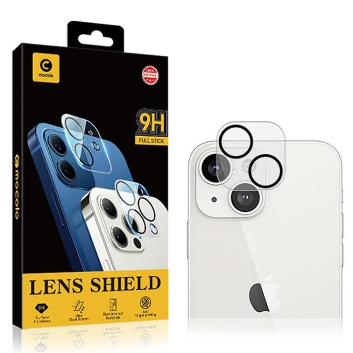 Mocolo - MOCOLO iPhone 14 Plus KameraLinsskydd i Härdat Glas 9H - Clear
