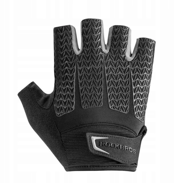 Rockbros - Rockbros Cykel Handskar Med Gel Inserts S169BGR Medium - Svart/Grå