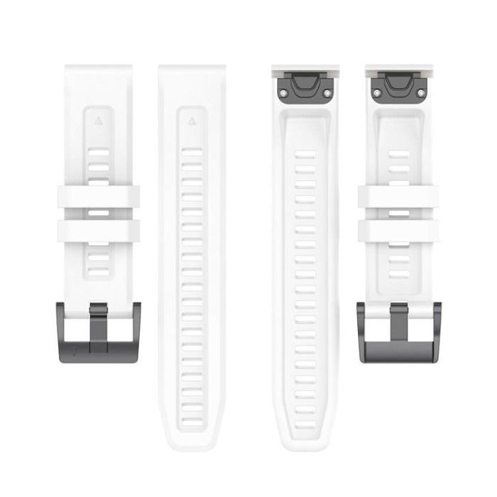 OEM - Garmin Fenix 5X/6X/6X Pro/7X Armband Silikon - Vit