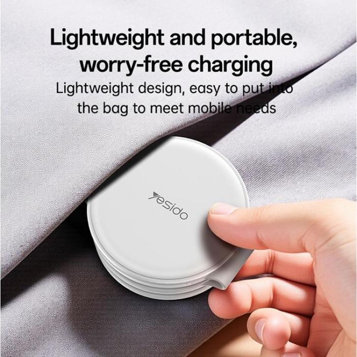 Yesido - YESIDO 5in1 Trådlös Laddare iPhone, Apple Watch, Airpods DS29 - Vit