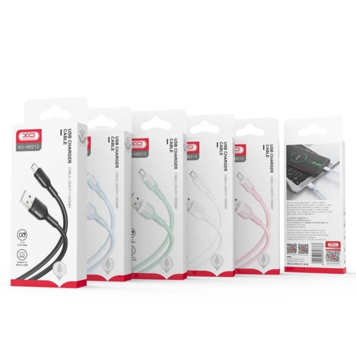 XO - XO USB-A Till Lightning Kabel 1m 2.1A NB212 - Grön