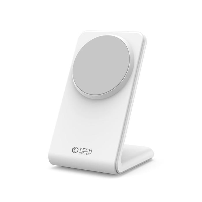 Tech-Protect - Tech-Protect Trådlös Laddare Magsafe Magnetic 15W - Vit