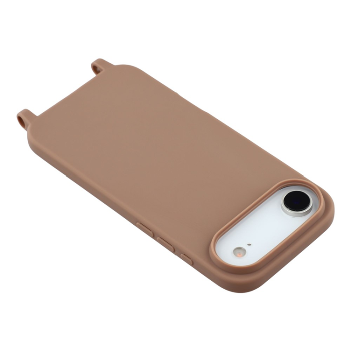 A-One Brand - iPhone 17 Air Mobilskal TPU med Hål för Rem - Brun