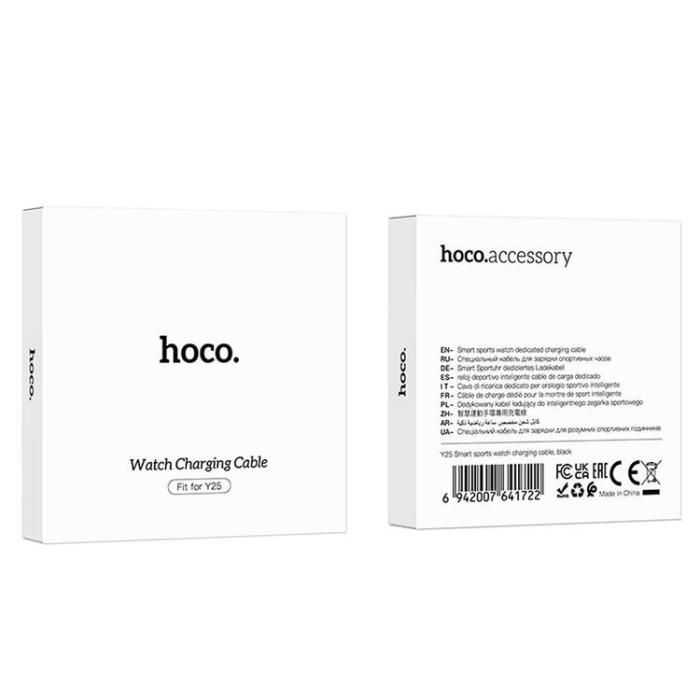 Hoco - Hoco Laddningskabel för Smartwatch 0.6m Y25 - Svart