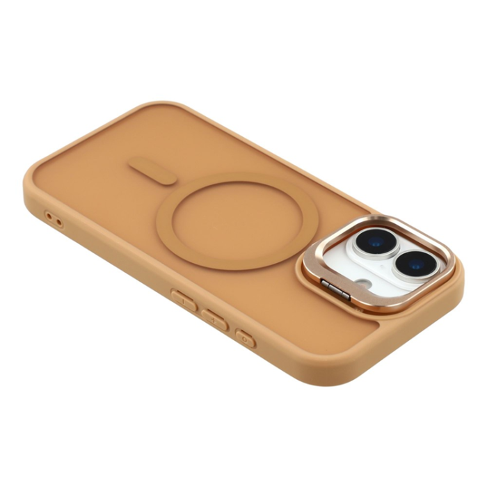 A-One Brand - iPhone 17 Mobilskal MagSafe Lins Kickstand - Ökenguld