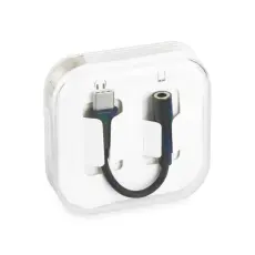 OEM - Adapter HF/audio USB-C - Jack 3.5mm Svart BOX