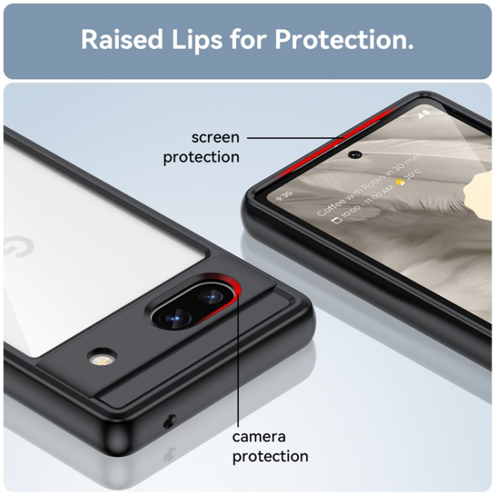 OEM - Google Pixel 7a Mobilskal Acrylic Shockproof TPU - Svart