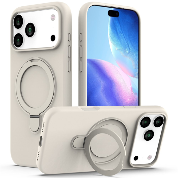 A-One Brand - iPhone 17 Pro Mobiskal MagSafe Kickstand PC + Silikon - Antikvit